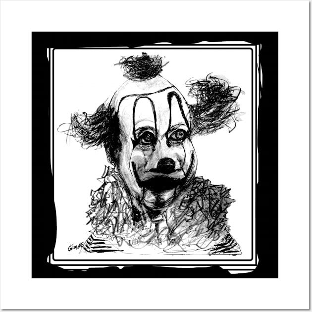 Clown Portrait Wall Art by Gilmore